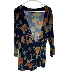 Lauren Ralph Lauren Floral Stretch Jersey Top Size 1X